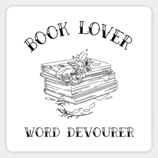 book lover word devourer Magnet
